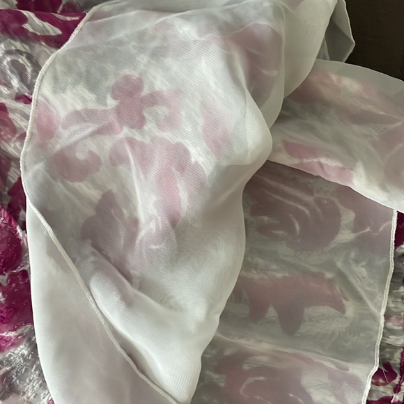 ALFRED DUNNER Pink, Gray & White Design 3/4 Sleeve Top Size 16 - Picture 10 of 10